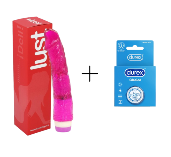 Combo Jelly Boy Fucsia + Durex Clásico