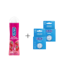 Lubricante Durex Cereza + Durex Clásico