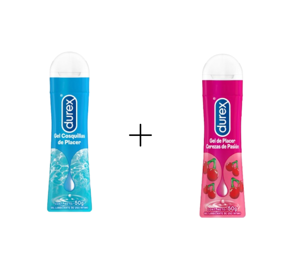 Lubricante Durex Cereza + Lubricante Durex Cosquillas