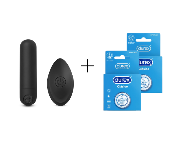 Bala vibradores negra + 2 clasicos