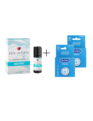Lubricante Intimo Base Agua +  Durex Clásico