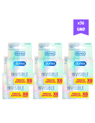 Condones Durex Invisible X 36