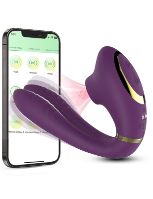 Succionador y vibrador doble estimulación con App